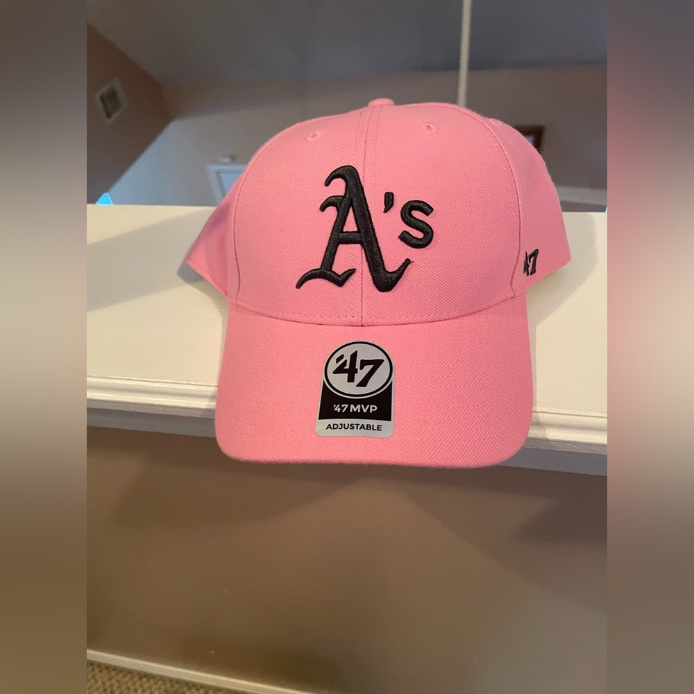 Pink/Green Oakland Athletics Hat - Picture 3 of 3